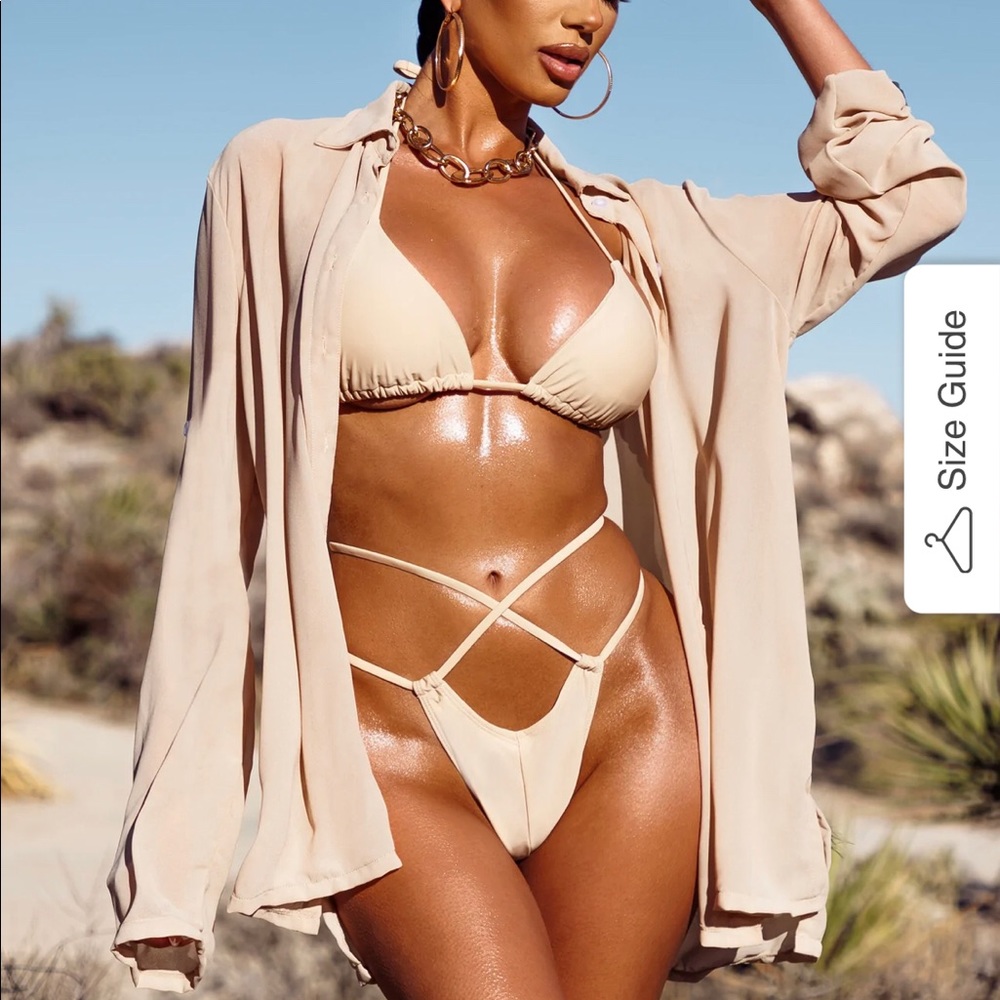 Nude two piece set bikini